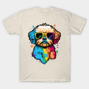 Watercolor Pup Vibes: Canine Joy in Watercolors T-Shirt